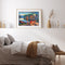 Full Embroidery DIY Canvas Stamped 11CT Art Cross Stitch Seaside House Kit