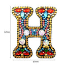 DIY Key Chain Diamond Painting Letters Women Bag Keyring Pendant Gift (H) Newly