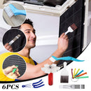 6 Pieces Air Conditioner Fin Cleaner Set Air Outlet Evaporator Radiator Tool:
