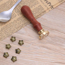 Love Series ?Retro Wood Handle Sealing Wax Documents Custom Stamp Seal(W01)