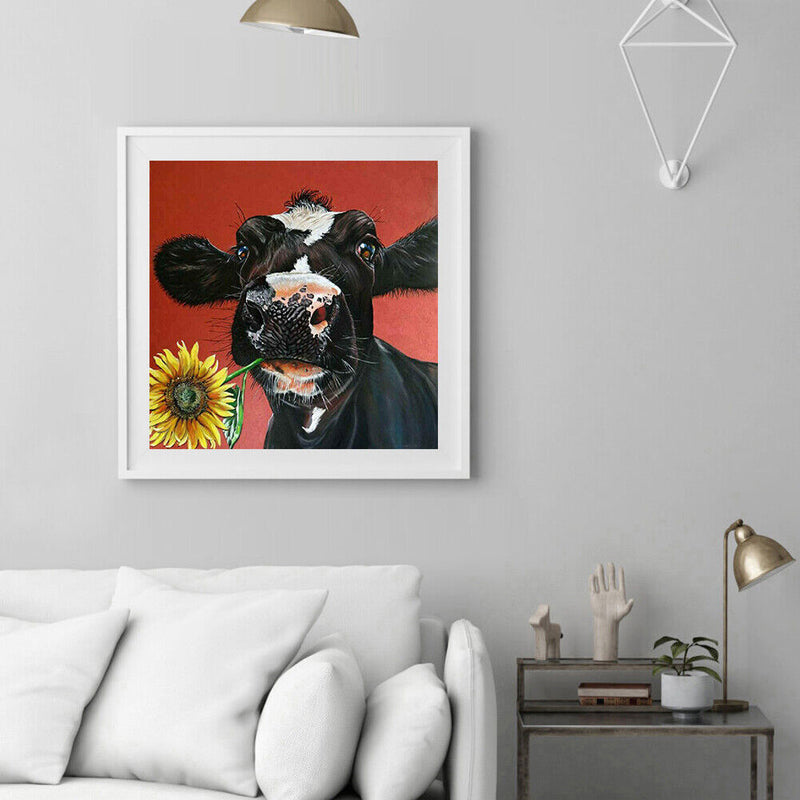 Diamond Painting Cow Full Round Drill Picture of Rhinestone DIY Drawing Kit
