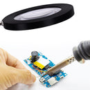 5X Foldable LED Magnifying Glass Lamp Clip-on Flexible Desktop Magnifier Loupe
