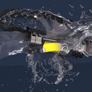 LED COB Headlamp Flashlight USB Rechargeable Mini Magnet Outdoor Headlight