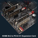 SSD M.2 NVME to PCI-E X1 Adapter Support PCI-E4.0/3.0 (Half-Height Baffle)