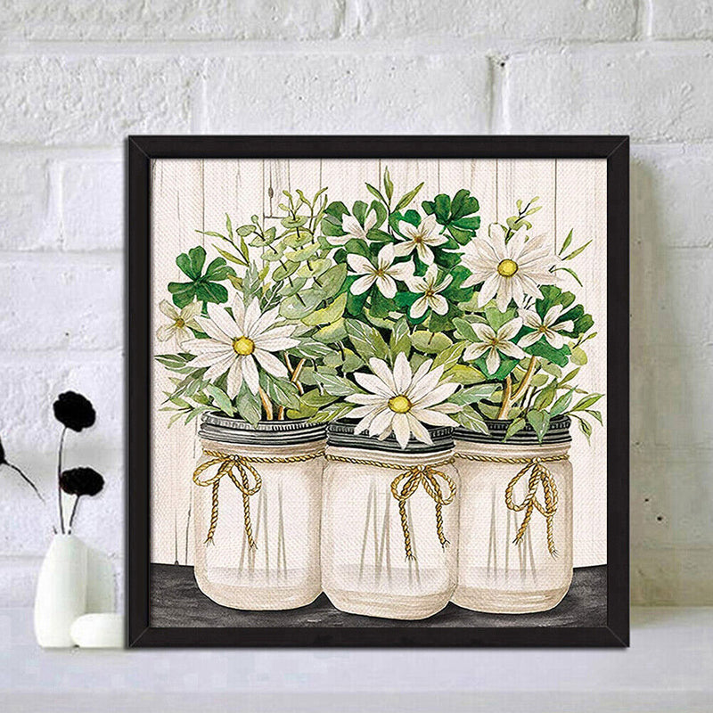 DIY Kit Rhinestone Diamond Painting Chrysanthemum 5D Full Round Drill Picture