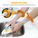 Practicality Anti-drip Silicone Bracelet - Fixed Clothes Bracelet (Orange) Newly