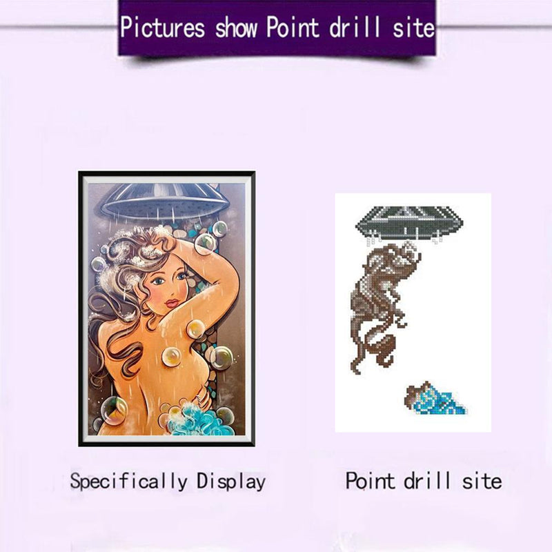 5D DIY Diamond Painting Shower Beauty Cross Stitch Embroidery Mosaic Kits
