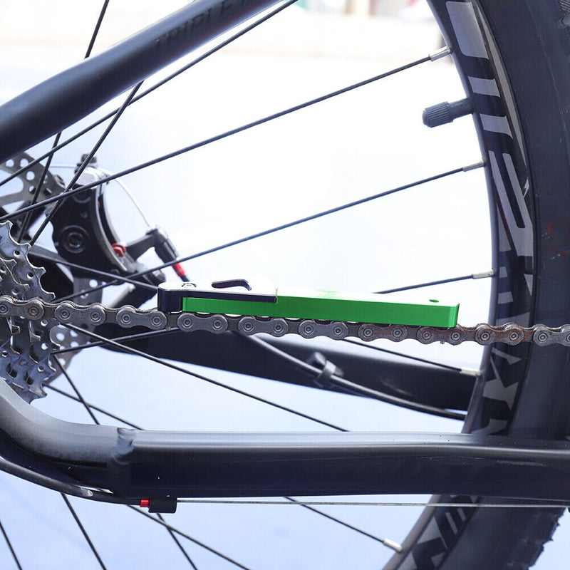 Lebycle MTB Road Bike Chain Wear Indicator Tool Bicycle Chain Gauge (Green)