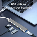 5Gbps USB HUB Extender 4 Port Multi USB 3.0 USB 2.0 Splitter Adapter (Grey)