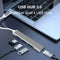 5Gbps USB HUB Extender 4 Port Multi USB 3.0 USB 2.0 Splitter Adapter (Grey)