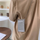 Fashion Women Rhinestone Solid Color Chain Glitter Mini Shoulder Messenger Bag