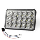 150W 4X6 inch Truck LED Headlight DRL 15000LM 6000K Square Lamp for SUV Newly