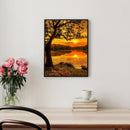5D Diamond Painting Sunset Lake Full Square Rhinestone DIY Home Decoration Gift
