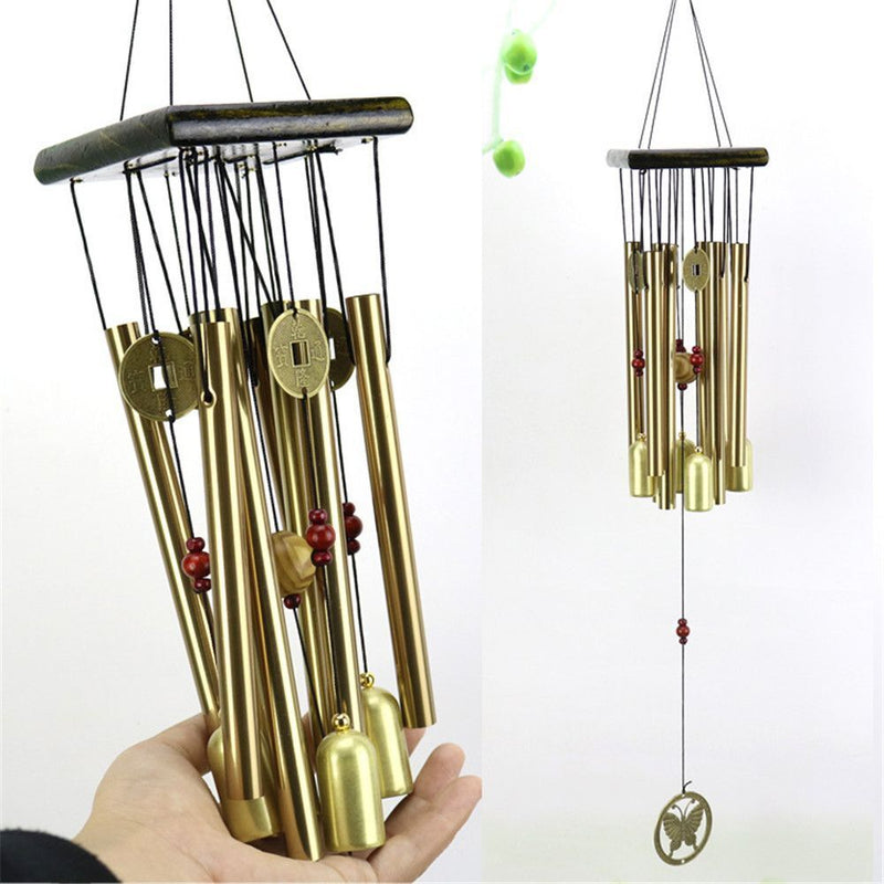 Yard Garden DIY Hanging Ornament Pendant Windchime Copper Bells Wind Chimes