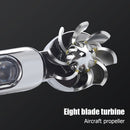 1 Pair LED Wind Powered Car DRL Front Grille Daytime Running Lights (White)