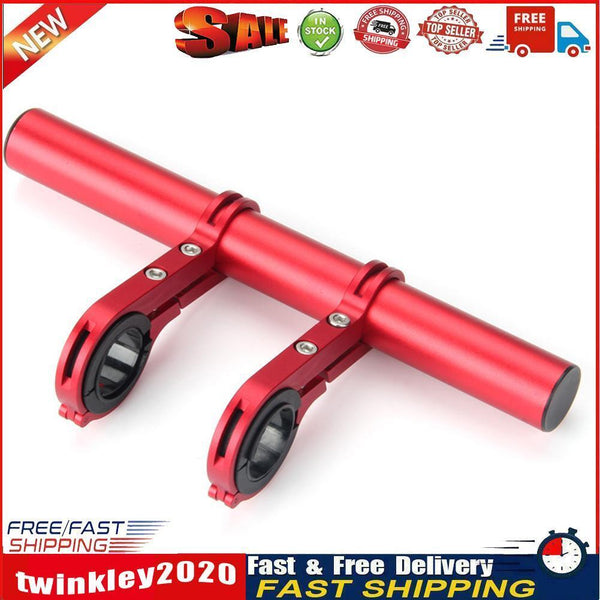 Bicycle Handlebar Extender Bike Headlight Clamp Extension Bracket (Red) Newly