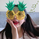 #A Hawaii Summer Paper Glasses Pineapple Fruit Kids Beach Birthday Party Photo P