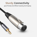 3.5mm Jack to XLR Cable 1.5m Male to Female Audio Cable for Mixer Microphon