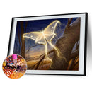 DIY Luminous Butterfly Rhinestone Drawing Art Full Round Drill Diamond Picture