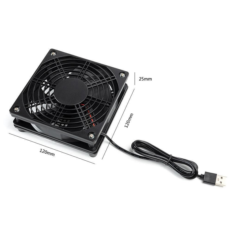 5V USB Computer Chassis Cooling Fan Wireless Router Set-top Box Mute Cooler