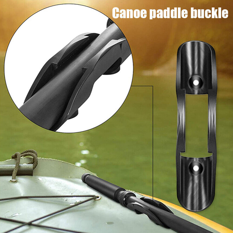 Kayak Canoe Surfboard Paddle Clips Holder with Screws Plastic Oar Fixing Bu