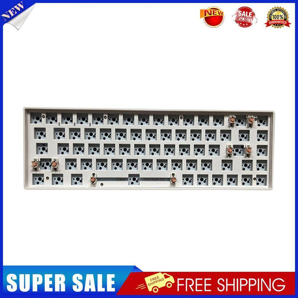 Hot Swap Keyboard Kit Bluetooth-compatible 5.0 Customized Keyboard (White)