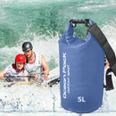 Waterproof Pouch Dry Sack for Drifting Swimming Trekking Bag (Blue 5L)