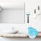 Shaver Suction Cup Clear Hanger Hanging Rack Bathroom Storage Shelf (Blue) Newly