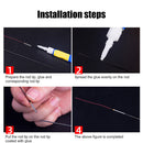 10pcs Professional Fishing Rod Tip Wire Pole Tip Connection Line (0.8mm) Newly