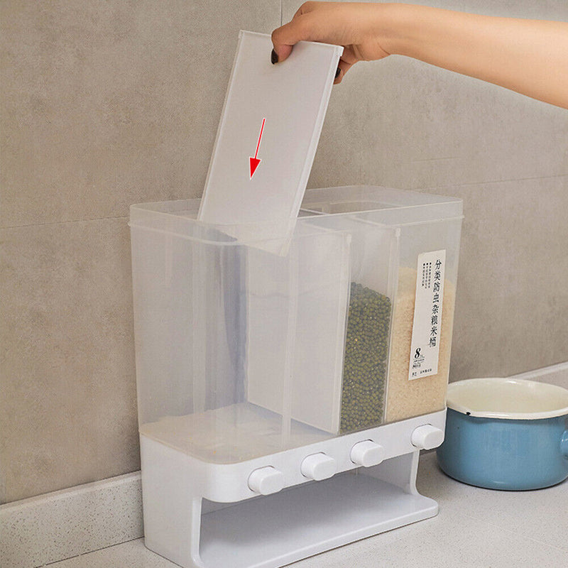 Kitchen Storage Cans Sealed Jar Grains Beans Cereal Rice Tank Food Containers