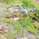 Metal Airplane Windmill Aircraft Wind Spinners Outdoor Garden Yard Decorations