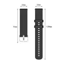 22mm Silicone Strap for Amazfit GTR 3/GTR 3 PRO Watch Band Bracelet (Black)