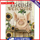 Frameless Sunflower Pig Oil Paint By Numbers Kit DIY Handmade Drawing On Canvas