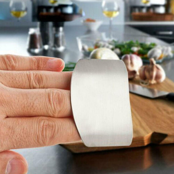 Kitchen Finger Hand Protector Guard Steel Chop Tool U9Z3 F1X7 Cook Slice Z2J8