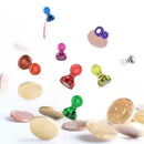 6pcs strong neodymium noticeboard skittle men pin magnets whiteboard fridge B9H1