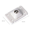 4pcs Stainless Steel Self-Adhesive Universal Pulley Caster Pulleys (White)