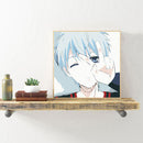 Boy Cartoon Canvas Digital Oil Painting Frameless Painted by Number Home Picture