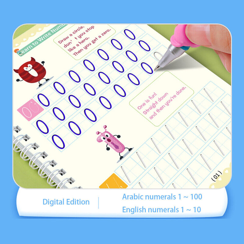 Children Copybook Calligraphy Handwriting Books English Letter Learning Writing