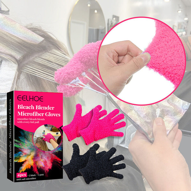 Home Microfiber Hair Dyed Gloves Durable Salons Hairdressing Tools Set Newly