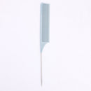 Pro Fine-Tooth Metal Pin Tail Comb Salon Home Plastic Hair Styling Dyeing Bru