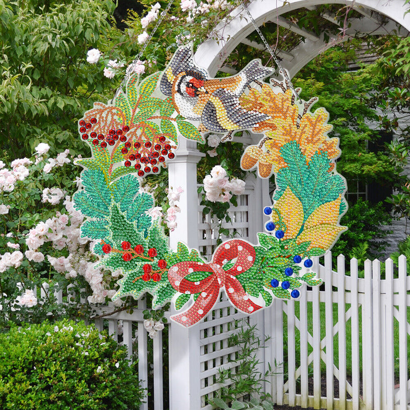 Flowers Birds Diamond Painting Garland Pendant Decor DIY Handmade Craft (YH40