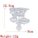 DIY Crafts Decor Embossing Stencil Christmas Baubles Scrapbooking Cutting Dies