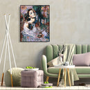 Painting By Numbers Kit DIY Beauty Deer Hand Painted Canvas Oil Wall Picture Art