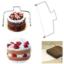 Useful Stainless Steel Trimmer Leveler 2 Wire Cake Slicer Pizza Dough Cutter