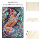 DIY Leopard Special Shaped Diamond Painting 50 Pages Sketchbook A5 Notebook Gift