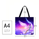 Angel girl Printed Shoulder Shopping Bag Casual Large Tote Handbag (40*40cm)