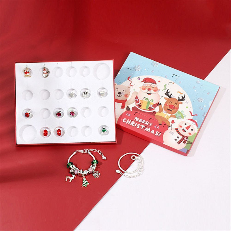 DIY Kit Children Gift 24 Days Countdown Advent Calendar Blind Box Santa Snowman