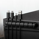 Silicone USB Cable Winder Tidy Management Clips Holder for Mouse Headphone