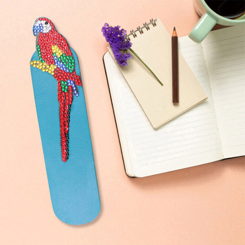 DIY Diamond Painting Leather Bookmark Mosaic Special-shaped Drill Book Marks