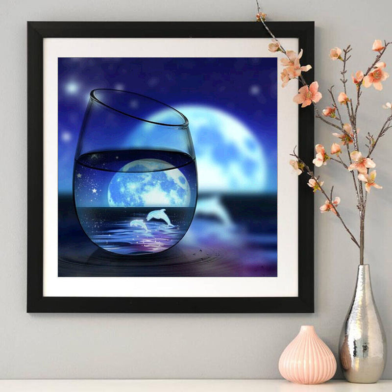 5D DIY Full Round Drill Diamond Painting Fantasy Cup Cross Stitch (jh391)